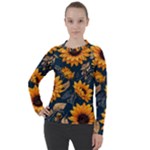 Flower Pattern Spring Women s Pique Long Sleeve T-Shirt