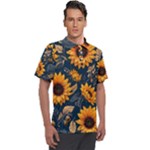 Flower Pattern Spring Men s Polo T-Shirt