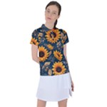 Flower Pattern Spring Women s Polo T-Shirt