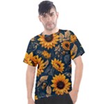 Flower Pattern Spring Men s Sport Top