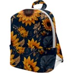 Flower Pattern Spring Zip Up Backpack
