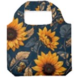 Flower Pattern Spring Foldable Grocery Recycle Bag