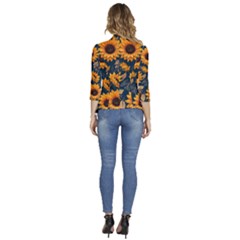 Women s 3/4 Sleeve Ruffle Edge Open Front Jacket 