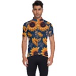 Flower Pattern Spring Men s Short Sleeve Cycling Jersey