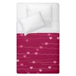 Hearts Valentine Love Background Duvet Cover (Single Size)