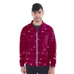 Hearts Valentine Love Background Men s Windbreaker