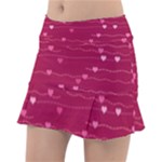 Hearts Valentine Love Background Classic Tennis Skirt