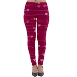 Hearts Valentine Love Background Lightweight Velour Leggings