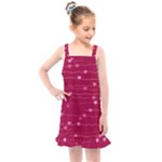 Hearts Valentine Love Background Kids  Overall Dress