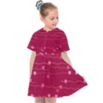 Hearts Valentine Love Background Kids  Sailor Dress
