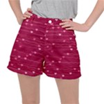 Hearts Valentine Love Background Women s Ripstop Shorts