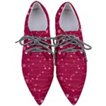 Hearts Valentine Love Background Pointed Oxford Shoes