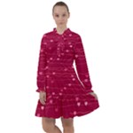 Hearts Valentine Love Background All Frills Chiffon Dress