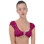Hearts Valentine Love Background Cap Sleeve Ring Bikini Top