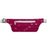 Hearts Valentine Love Background Active Waist Bag