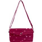 Hearts Valentine Love Background Removable Strap Clutch Bag