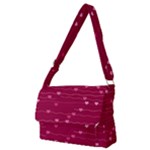 Hearts Valentine Love Background Full Print Messenger Bag (M)