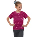 Hearts Valentine Love Background Kids  Mesh Piece T-Shirt
