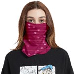 Hearts Valentine Love Background Face Covering Bandana (Two Sides)