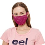 Hearts Valentine Love Background Crease Cloth Face Mask (Adult)