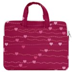 Hearts Valentine Love Background MacBook Pro 13  Double Pocket Laptop Bag