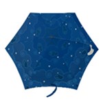 Sky Night Moon Clouds Crescent Mini Folding Umbrellas