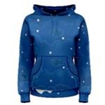 Sky Night Moon Clouds Crescent Women s Pullover Hoodie