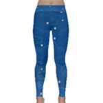 Sky Night Moon Clouds Crescent Classic Yoga Leggings