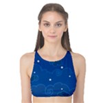 Sky Night Moon Clouds Crescent Tank Bikini Top