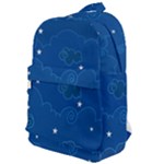 Sky Night Moon Clouds Crescent Classic Backpack