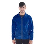 Sky Night Moon Clouds Crescent Men s Windbreaker