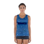 Sky Night Moon Clouds Crescent Sport Tank Top 
