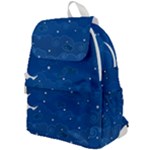 Sky Night Moon Clouds Crescent Top Flap Backpack