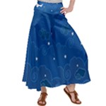 Sky Night Moon Clouds Crescent Women s Satin Palazzo Pants
