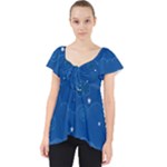 Sky Night Moon Clouds Crescent Lace Front Dolly Top