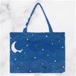 Sky Night Moon Clouds Crescent Medium Tote Bag