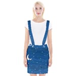 Sky Night Moon Clouds Crescent Braces Suspender Skirt