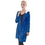 Sky Night Moon Clouds Crescent Hooded Pocket Cardigan