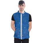 Sky Night Moon Clouds Crescent Men s Puffer Vest