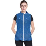 Sky Night Moon Clouds Crescent Women s Puffer Vest