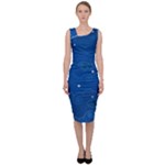 Sky Night Moon Clouds Crescent Sleeveless Pencil Dress