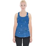 Sky Night Moon Clouds Crescent Piece Up Tank Top