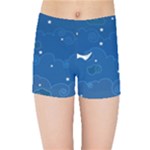 Sky Night Moon Clouds Crescent Kids  Sports Shorts