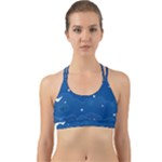 Sky Night Moon Clouds Crescent Back Web Sports Bra