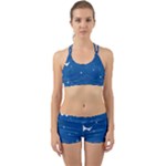 Sky Night Moon Clouds Crescent Back Web Gym Set