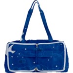 Sky Night Moon Clouds Crescent Multi Function Bag