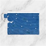 Sky Night Moon Clouds Crescent Canvas Cosmetic Bag (Medium)