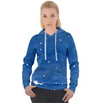 Sky Night Moon Clouds Crescent Women s Overhead Hoodie