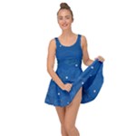 Sky Night Moon Clouds Crescent Inside Out Casual Dress