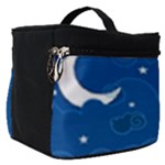Sky Night Moon Clouds Crescent Make Up Travel Bag (Small)